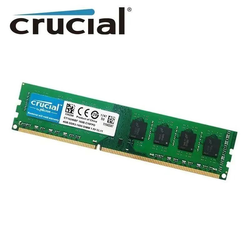 CrucialОперативнаяпамятьDDR31600MHz1x4ГБ(CT102464BF160B)