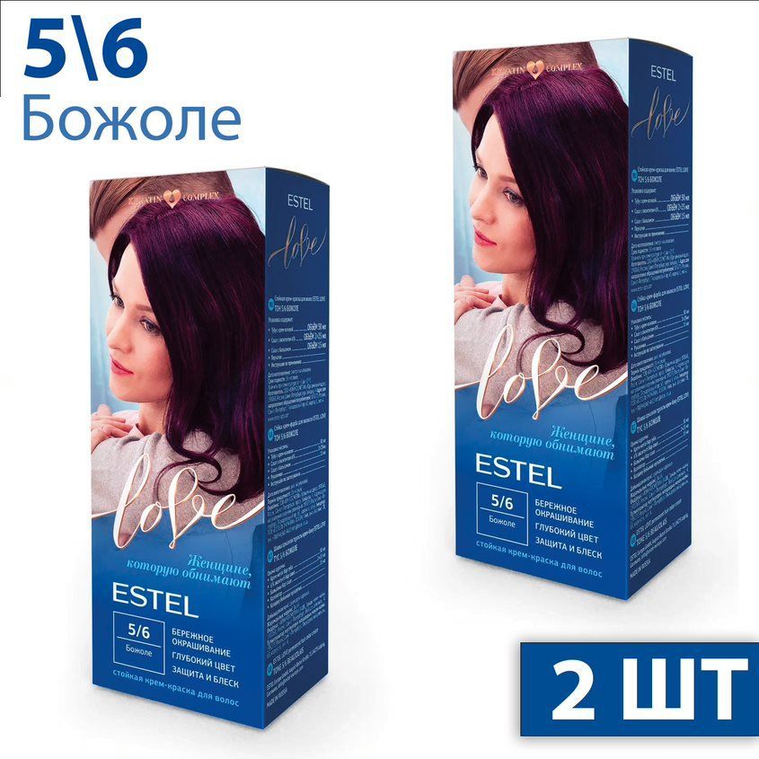 Эстель характеристика. 5.6 Estel "Love Tone" стойкая крем-краска Божоле. Estel Love Love стойкая крем- краска для волос тон 6/56 махагон. Эстель Love Божоле отзывы.