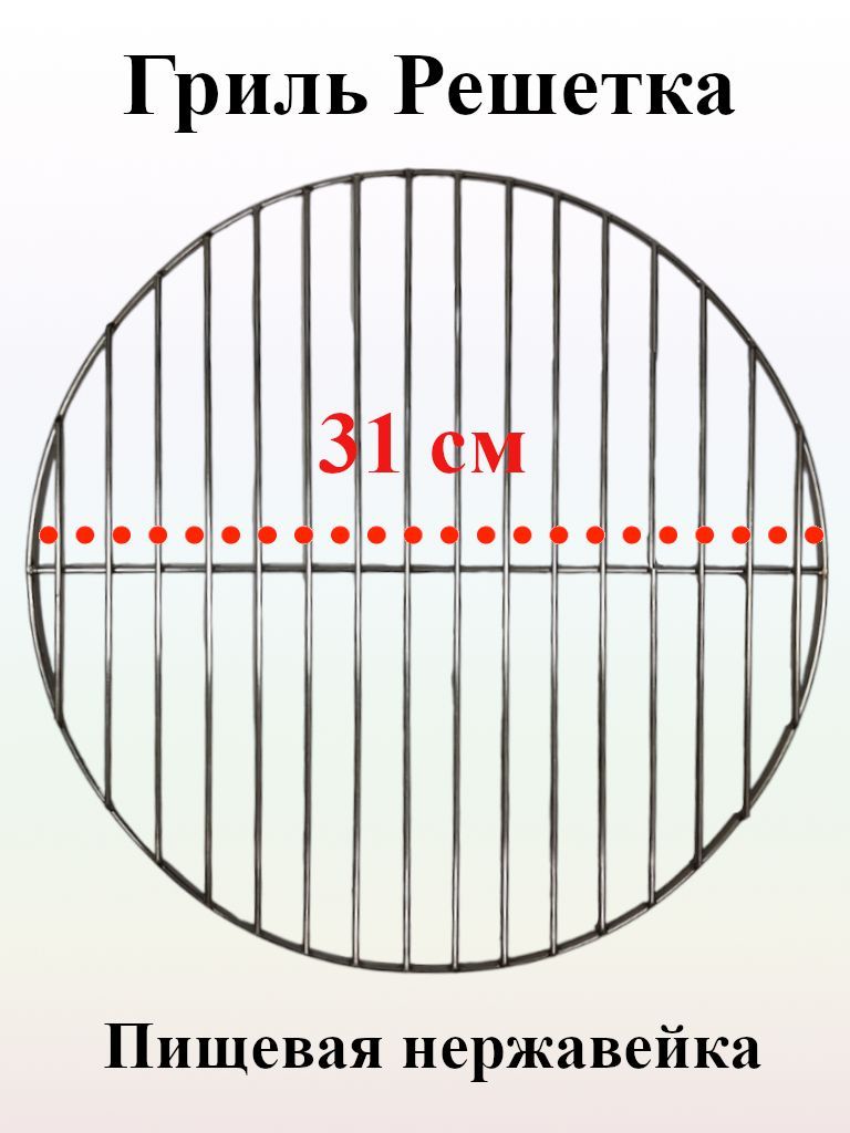 Грильрешеткакруглаянержавейкапищевая