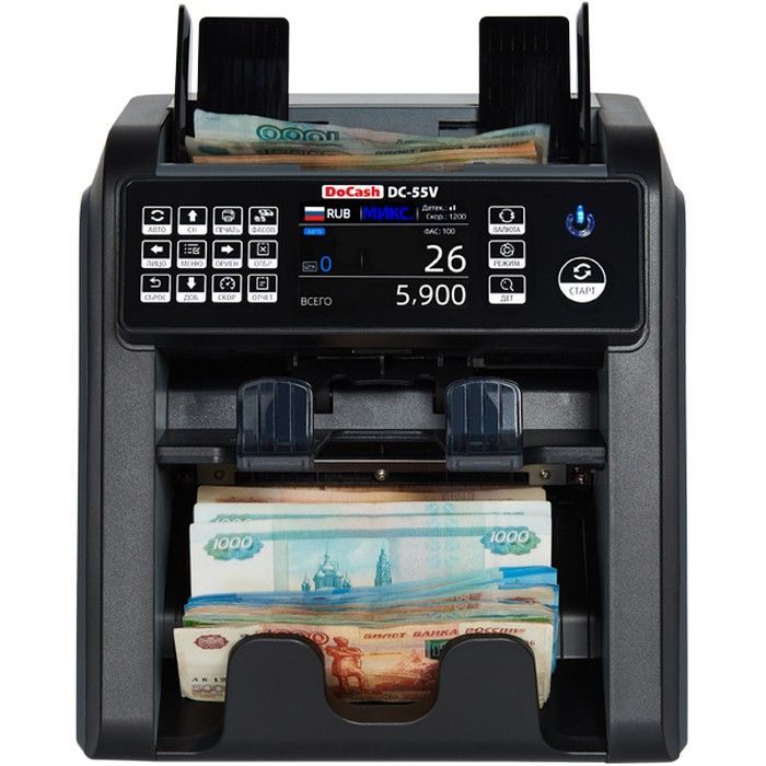 Счетчик банкнот DoCash DC-55V (2 CIS)