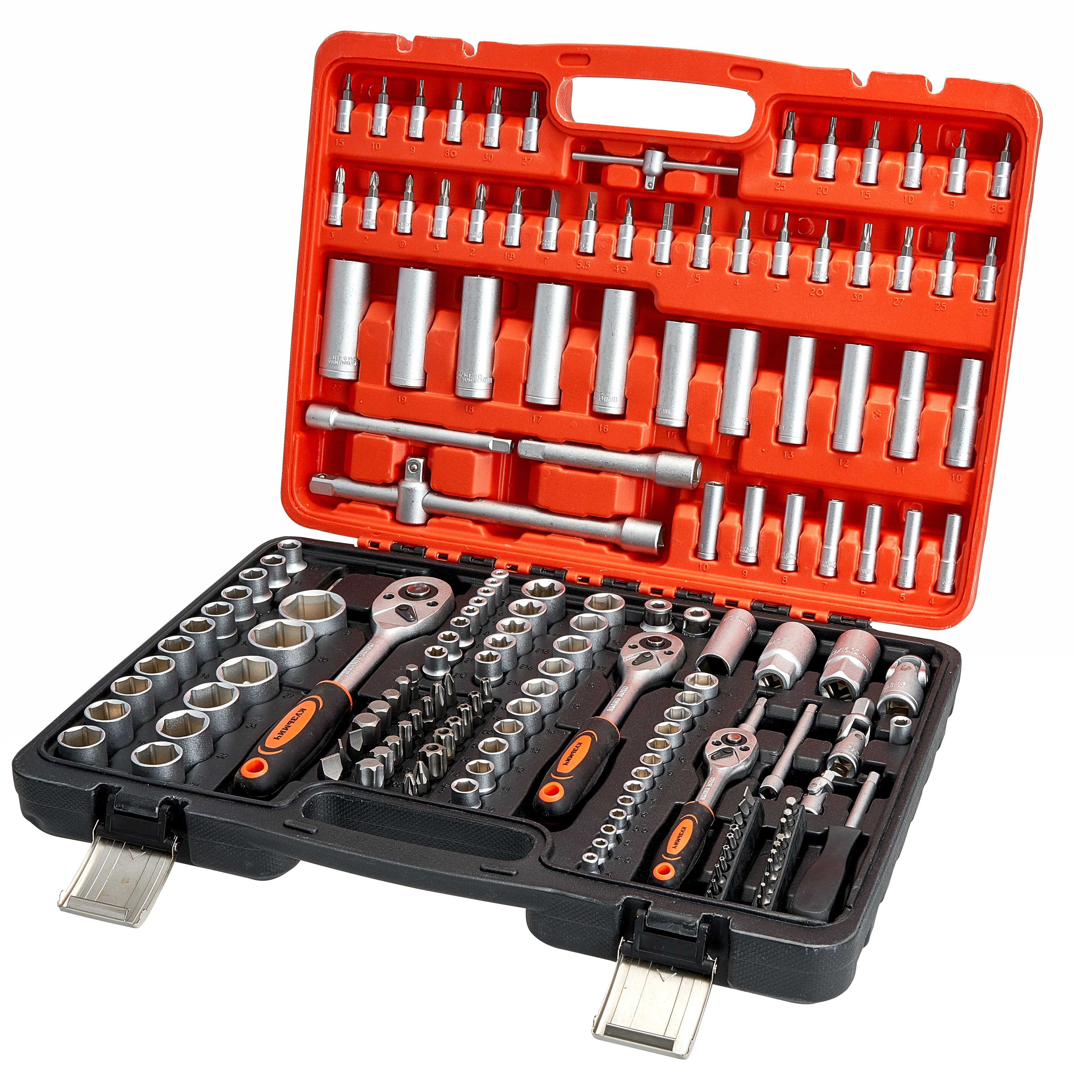 Набор ручного инструмента кузьмич 172 предметов. 10. 255. 172. Набор ключей кузьмич ник 016/172.