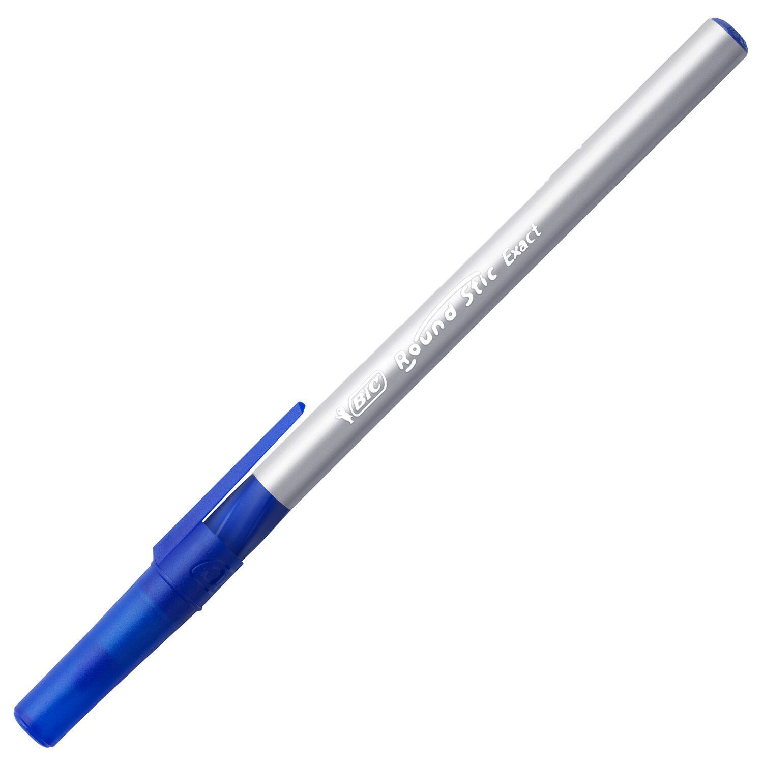 Ручка шариковая одноразовая BIC Round Stic exact синяя (толщина линии 0.35 мм). -Ручка BIC Round Stic exact 0,28мм синяя блистер (4шт). Ручка BIC 0.7. Ручка шариковая неавтоматическая BIC раунд стик Экзакт синяя, 918543 0,28мм. Ручка шариковая bic round stic