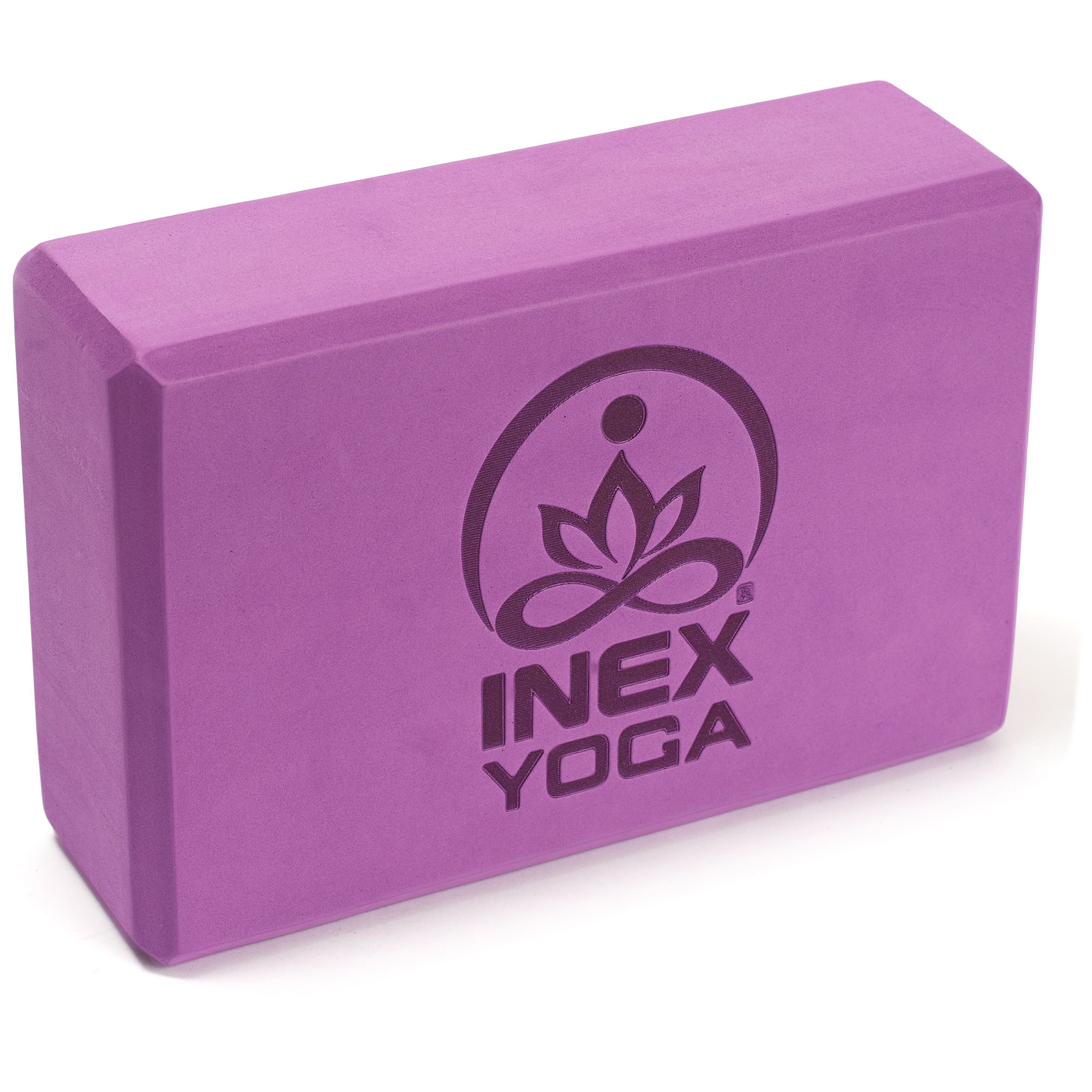 Блок для йоги INEX EVA Yoga Block, темно-фиолетовый