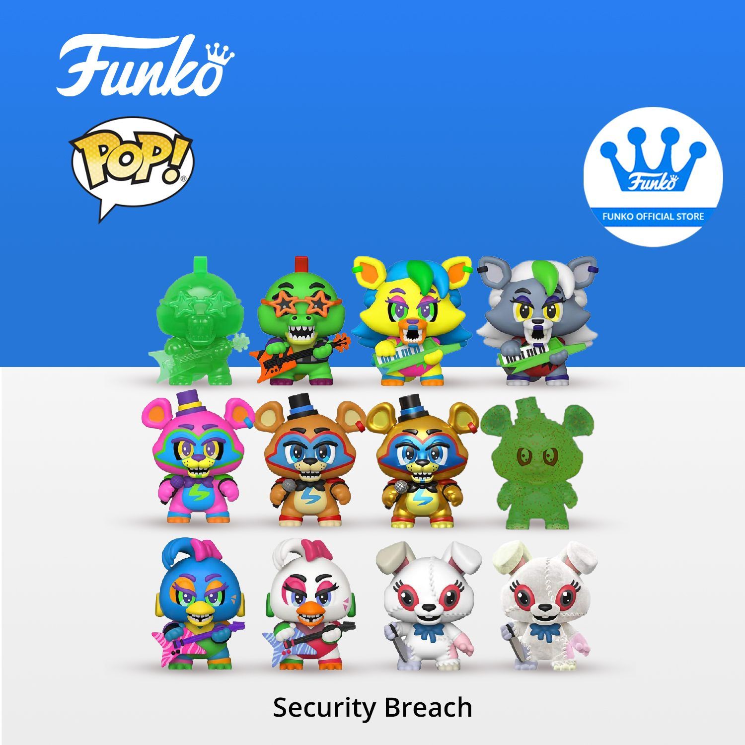 Фигурка Funko Mystery Minis FNAF Security Breach 1 штука в ассортименте/  Фанко ПОП по мотивам полулярной игры ужастике Пять ночей с Фредди - купить  с доставкой по выгодным ценам в интернет-магазине OZON (258017391)