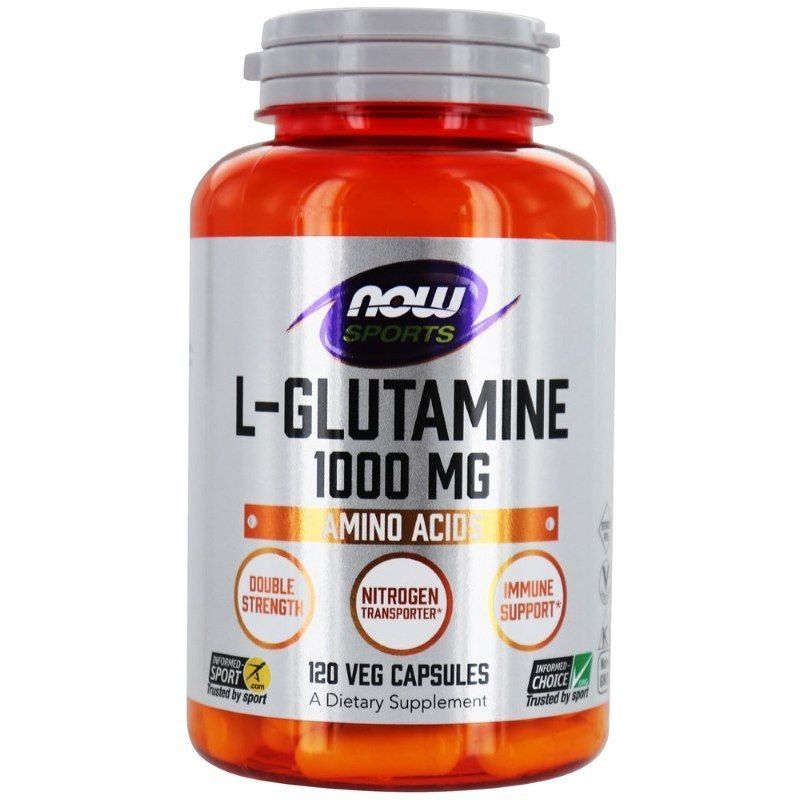 NOWЛ-глютамин1000мг/L-GlutamineDoubleStrength1000mg(120капс)