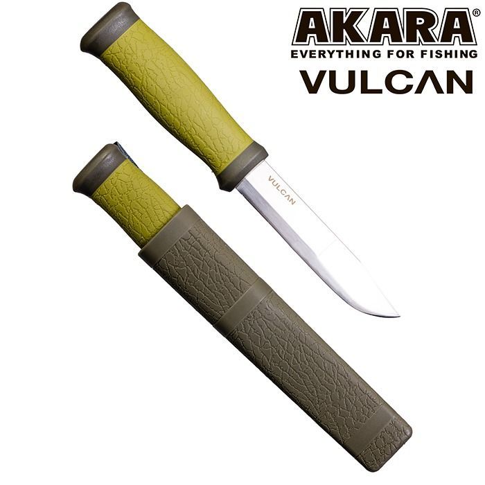 Akara Нож туристический Нож туристический Stainless Steel Vulkan 24 см, длина лезвия 11.5 см