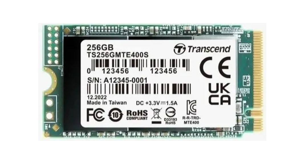 Transcend256ГБВнутреннийSSD-диск400STS256GMTE400S(TS256GMTE400S)