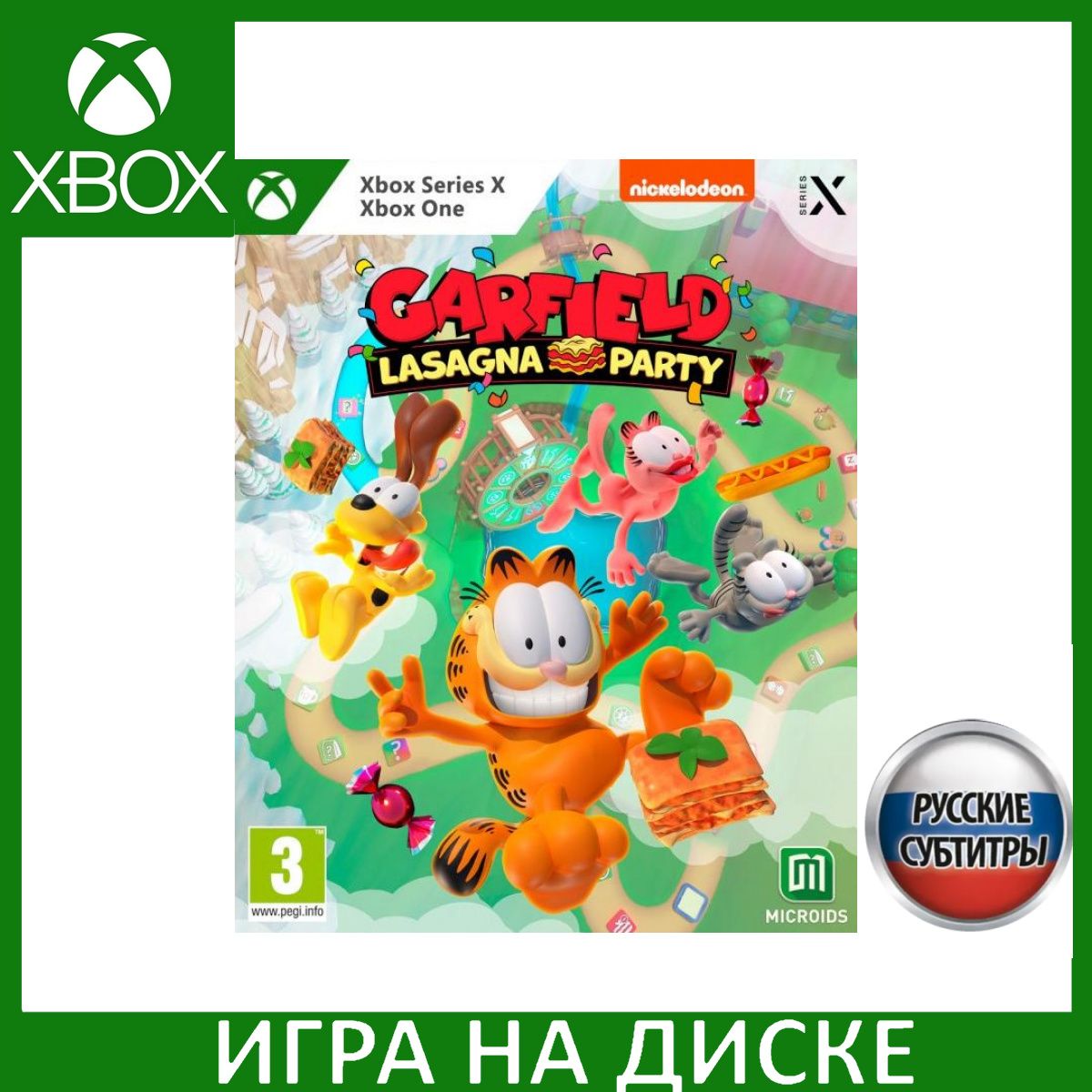 Игра Garfield Lasagna Party (Xbox One, Xbox Series, Русские субтитры)  купить по низкой цене с доставкой в интернет-магазине OZON (799096940)