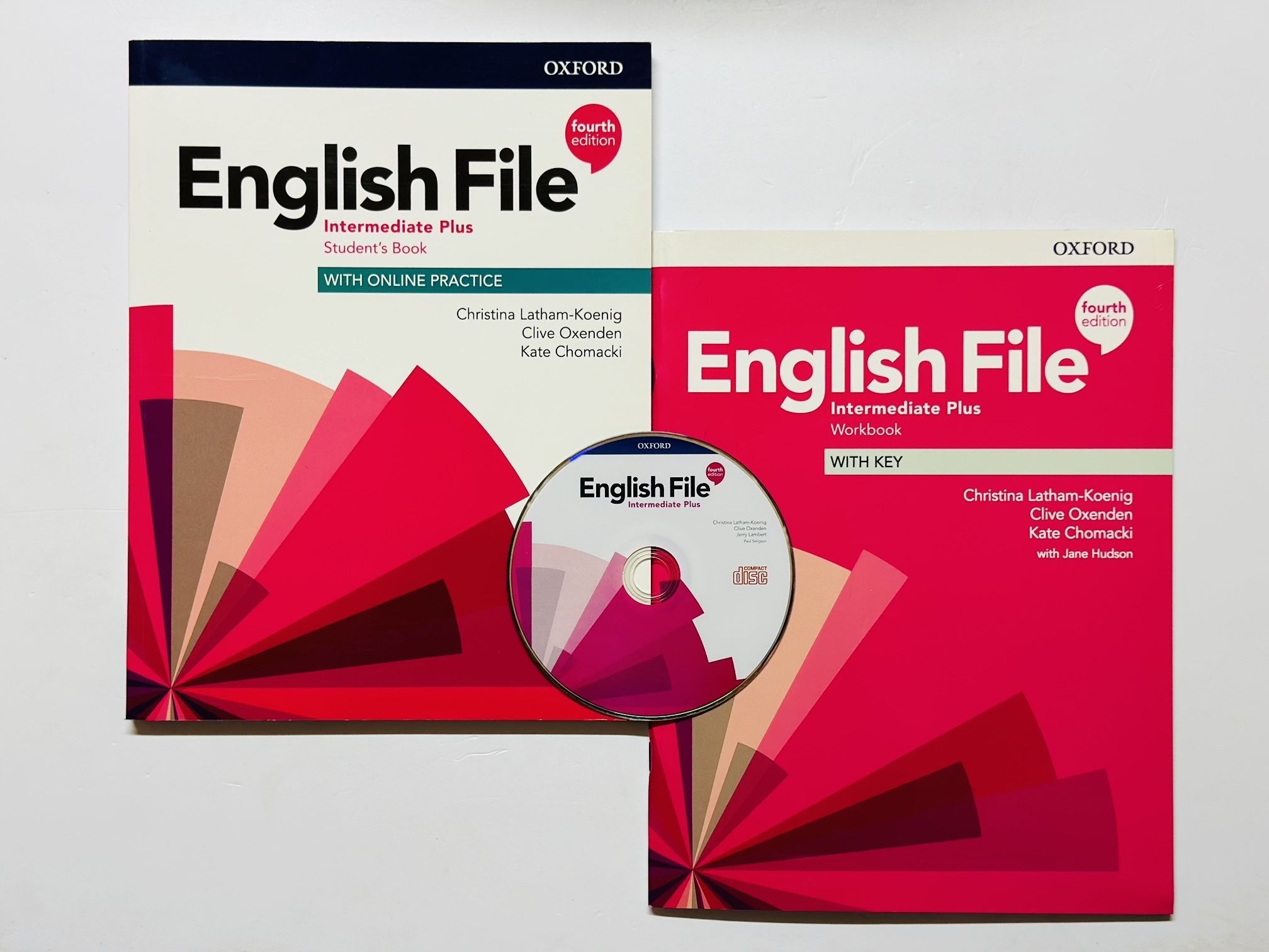 English File Intermediate Plus 4th Fourth edition Комплект Student's Book + Workbook + CD