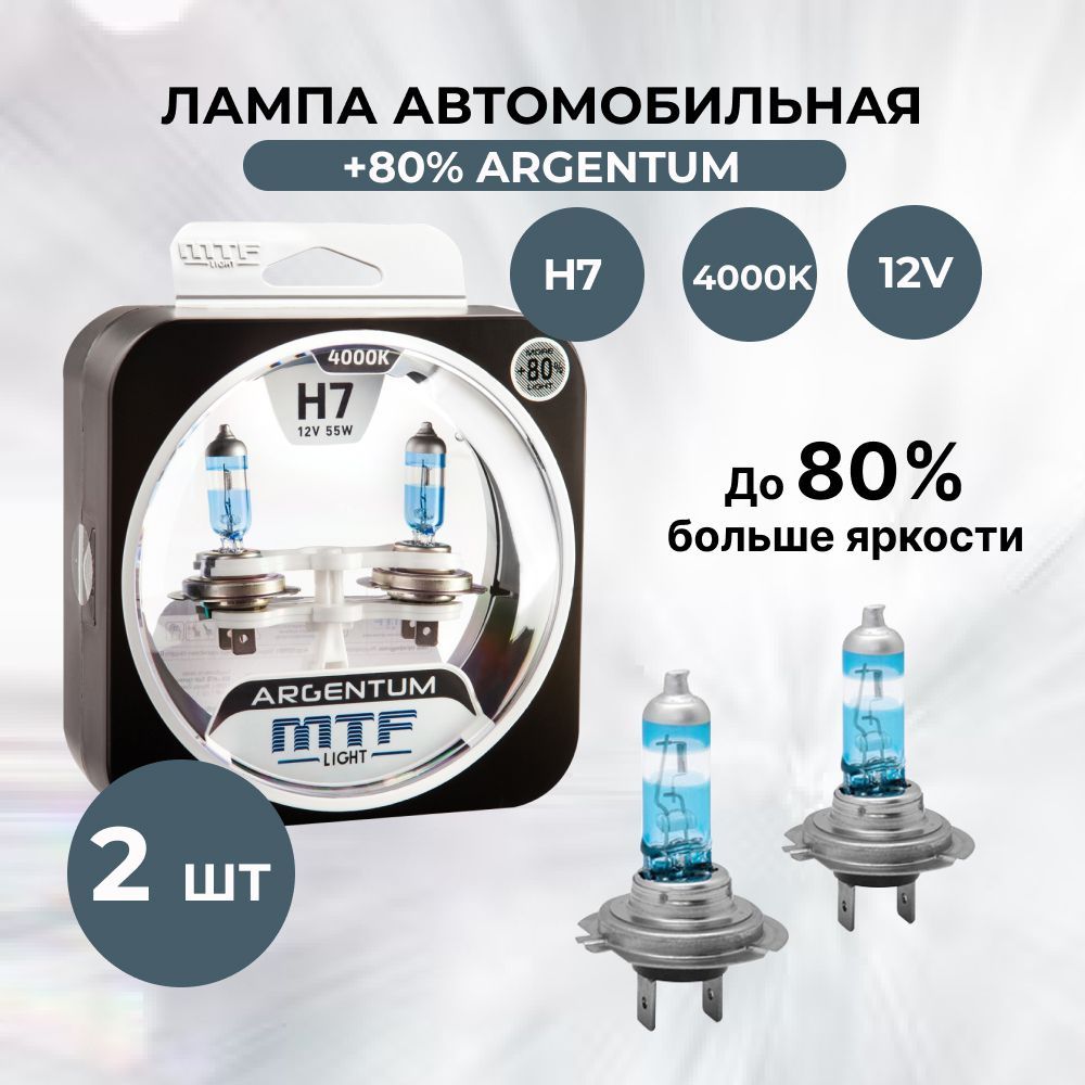 Лампа автомобильная MTF Light 12 В, 2 шт. купить по низкой цене с доставкой  в интернет-магазине OZON (175210535)