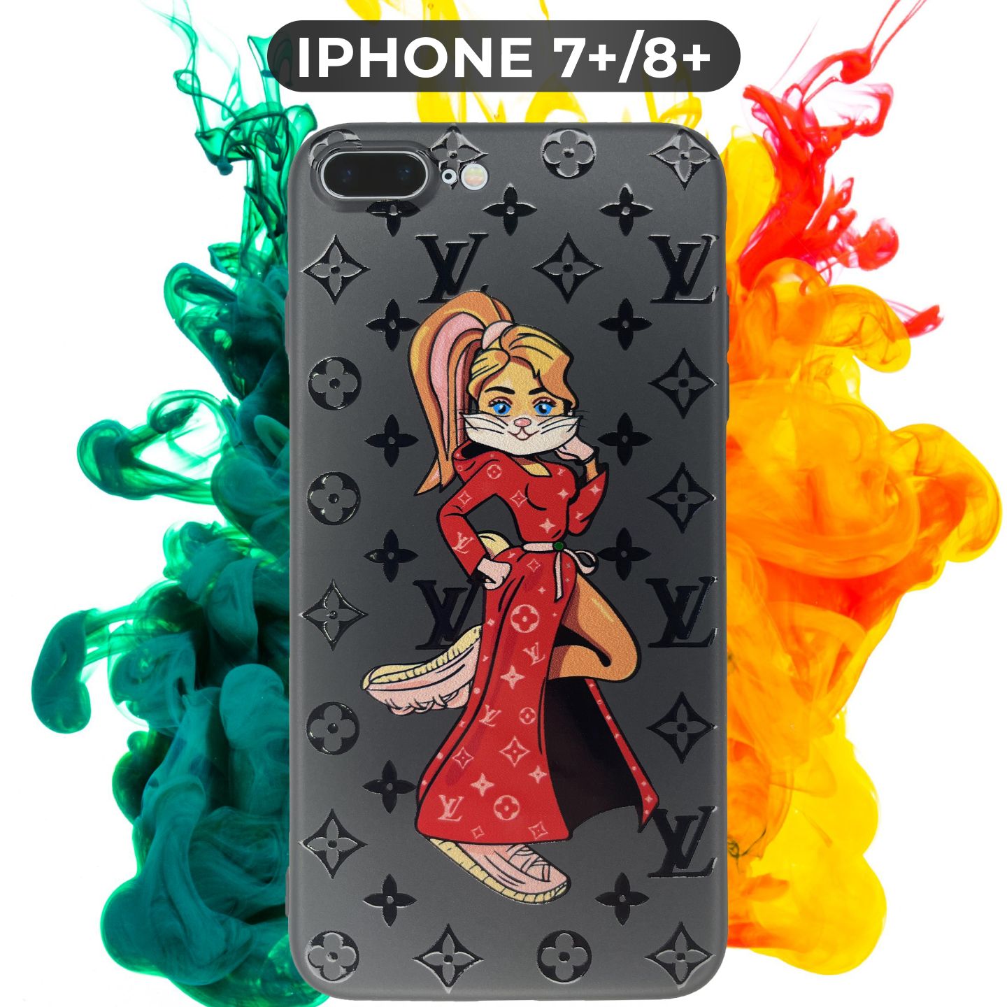 Силиконовый чехол с рисунком Lola Bunny LV/ Лола Банни ЛВ на Apple IPhone  7+/ 8+ / Защитный чехол с принтом на Айфон 7+/ 8+ купить на OZON по низкой  цене (692086410)