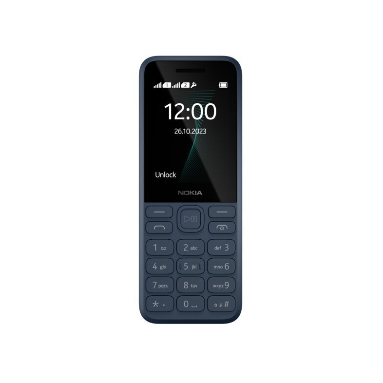 МобильныйтелефонМобильныйкнопочныйтелефонNOKIA130(2023)TA-1576DS,темно-синий,синий