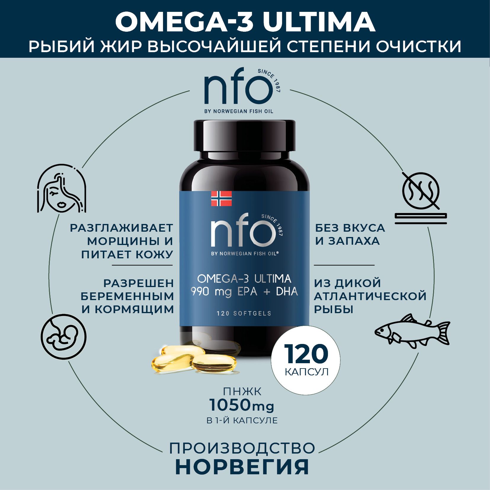 NFO Астаксантин 4 мг антиоксидантный комплекс с витамином C и E, 60 ка(图5)