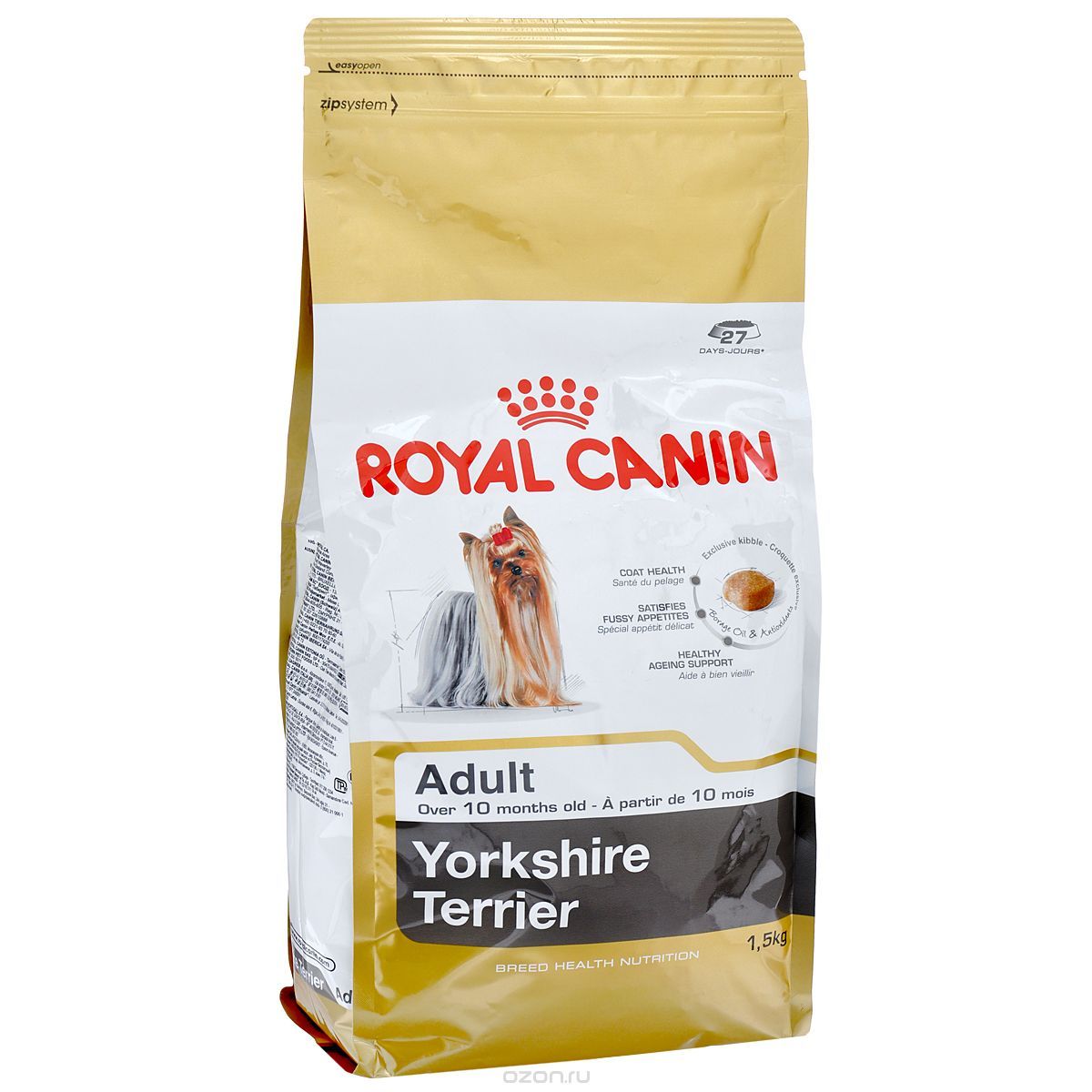 Какой сухой корм для йорков. Корм сухой Royal Canin "Yorkshire Terrier Adult". Корм для собак Роял Канин для йоркширского терьера. Роял Канин Йоркшир терьер 1,5 кг. Роял Канин для йорков 7.5 кг.