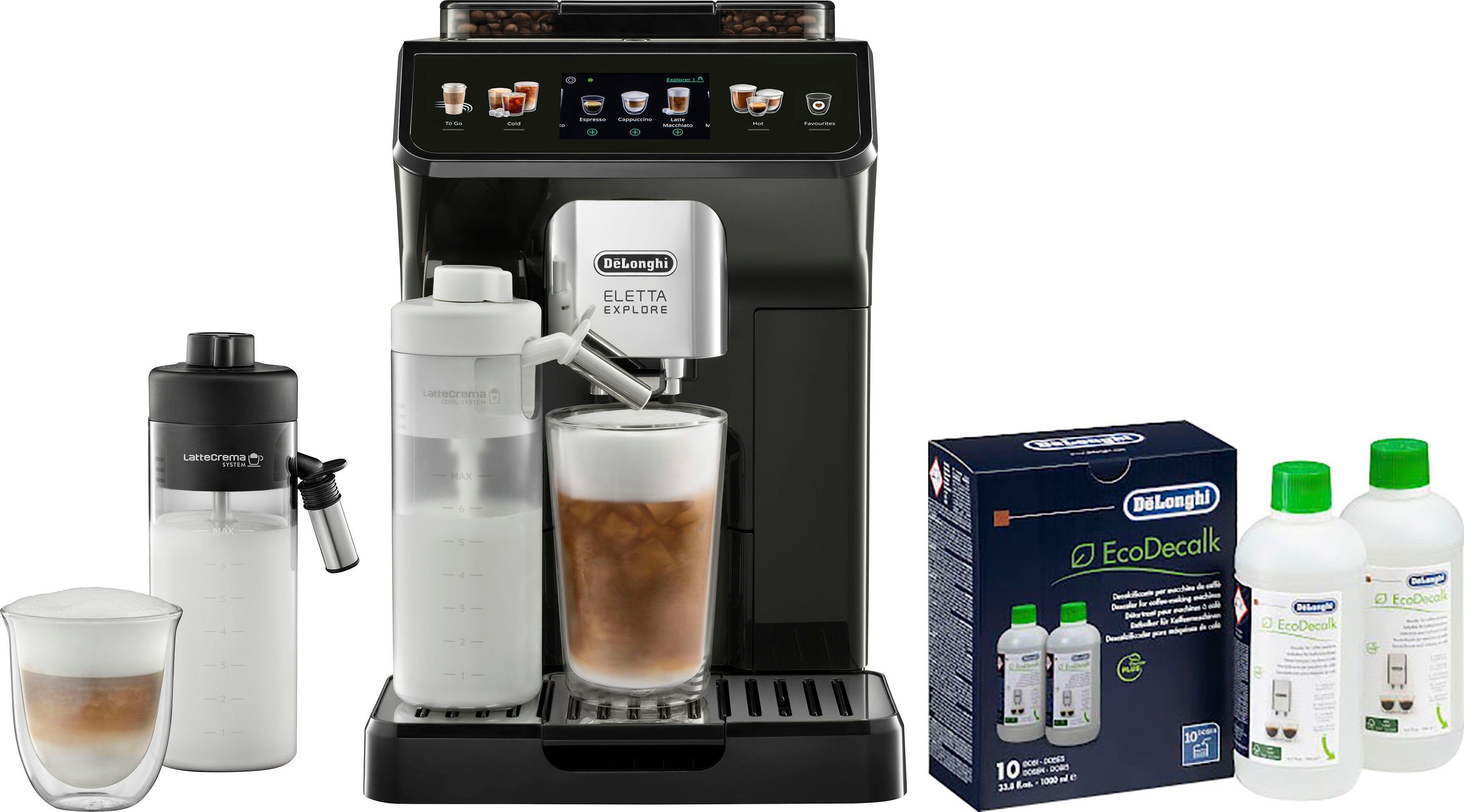 Delonghi LATTECREMA System. Delonghi Eletta Explorer ECAM 450.55S комплектация. Melitta 950-101. Кофемашина caso Cafe crema Touch 1882.