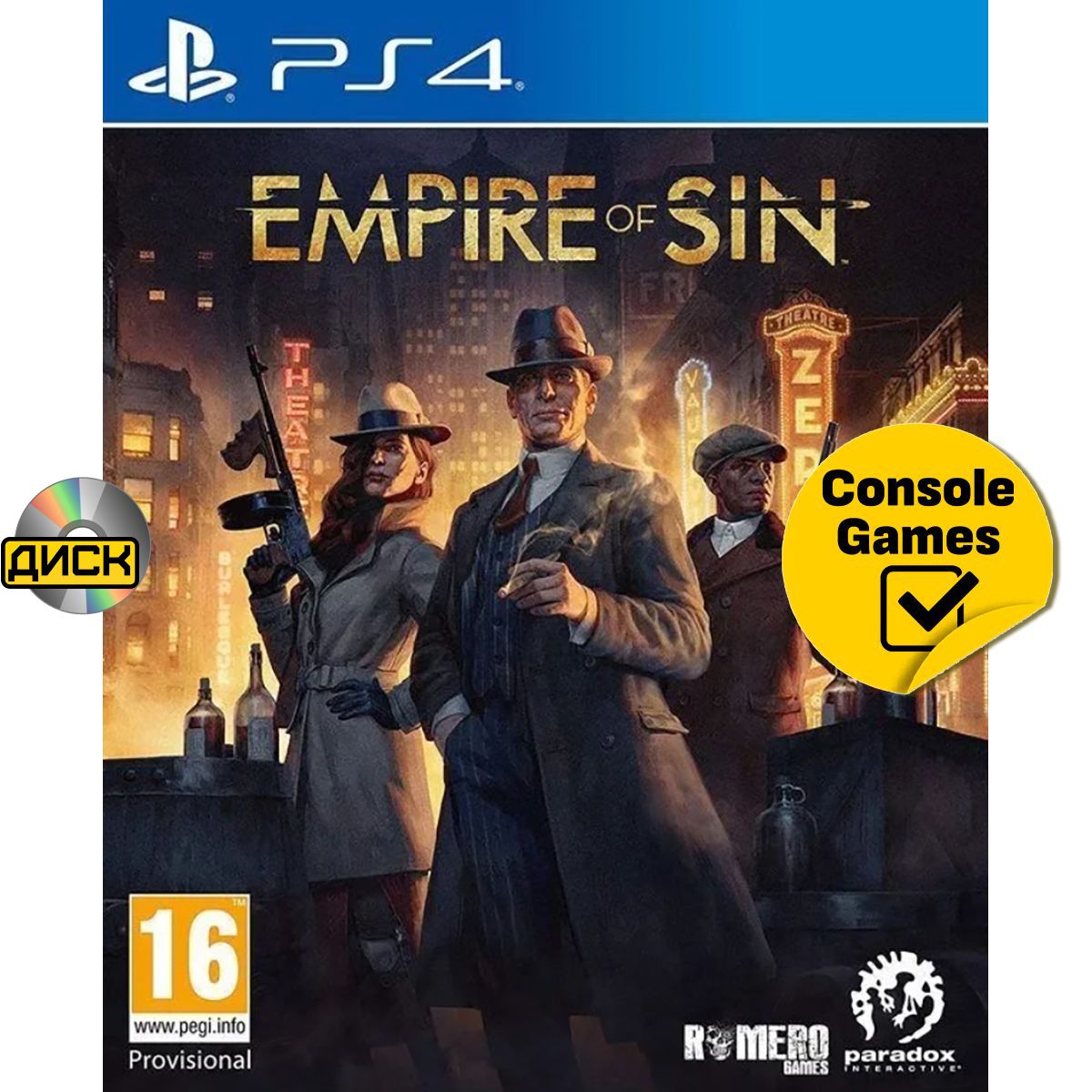 Игра PS4 Empire of Sin (русские субтитры) (PlayStation 4, Русские субтитры)