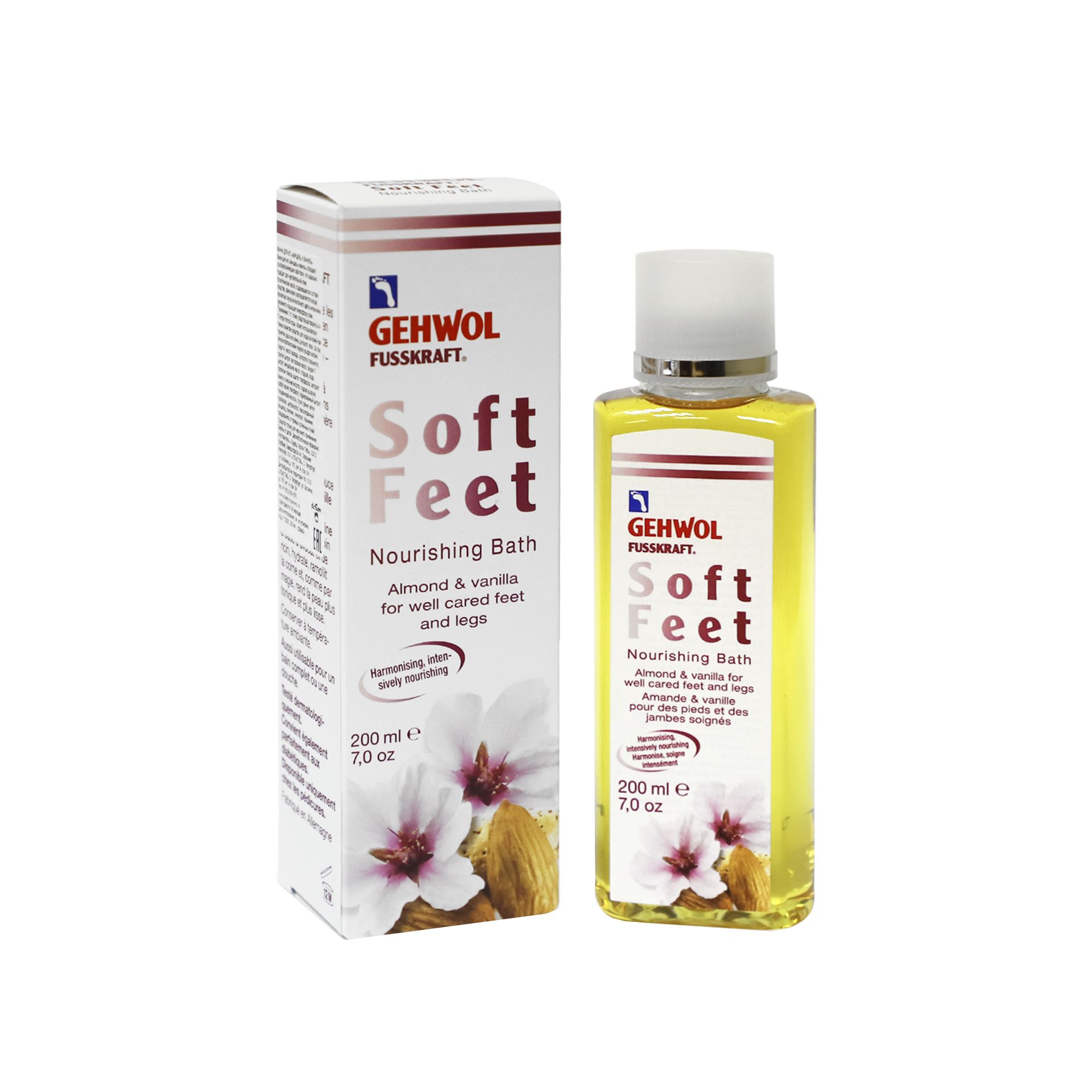 Ванна для ног Миндаль и Ваниль Fusskraft Soft Feet GEHWOL, 200мл