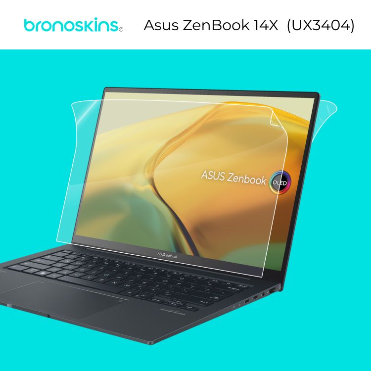 Защитная бронированная пленка на верхнюю крышку Asus ZenBook 14X (UX3404) (Матовая)