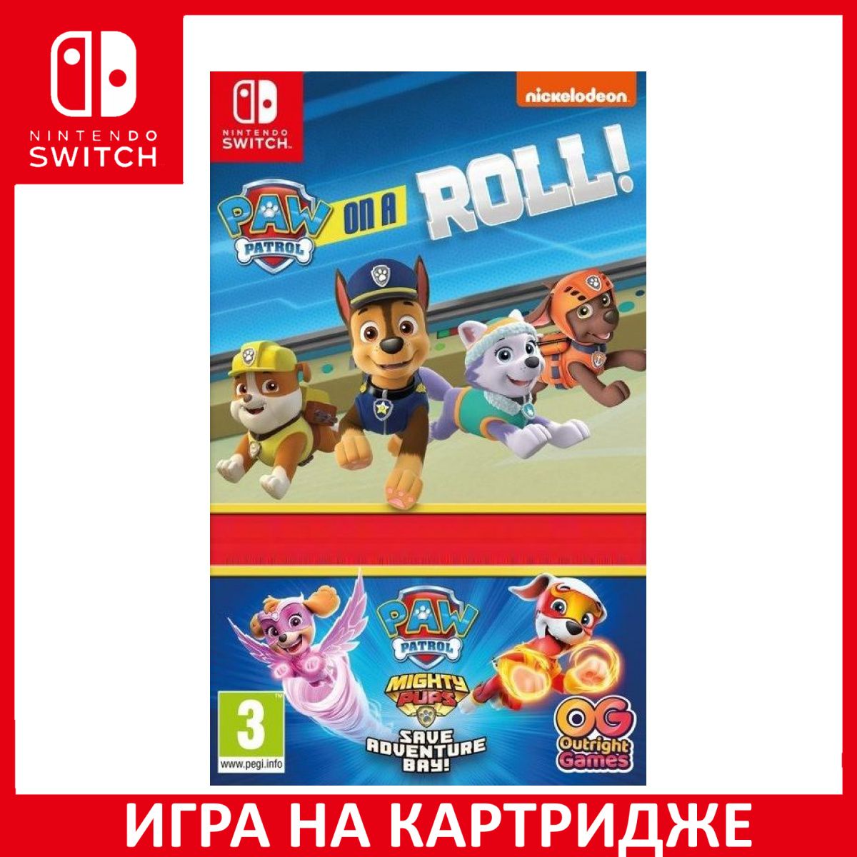 Игра PAW Patrol On a Roll Щенячий п (Nintendo Switch, Английская версия)  купить по низкой цене с доставкой в интернет-магазине OZON (822848493)