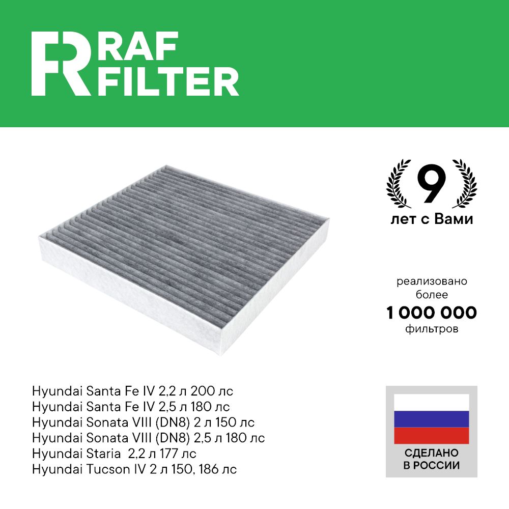 Фильтр салонный RAF Filter 012HY - купить по выгодным ценам в  интернет-магазине OZON (643197868)