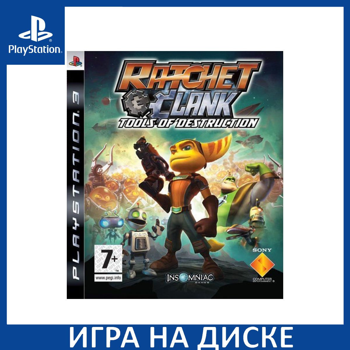 Игра Ratchet And Clank Tools Of Destruction PS3 Диск на PlayStation 3