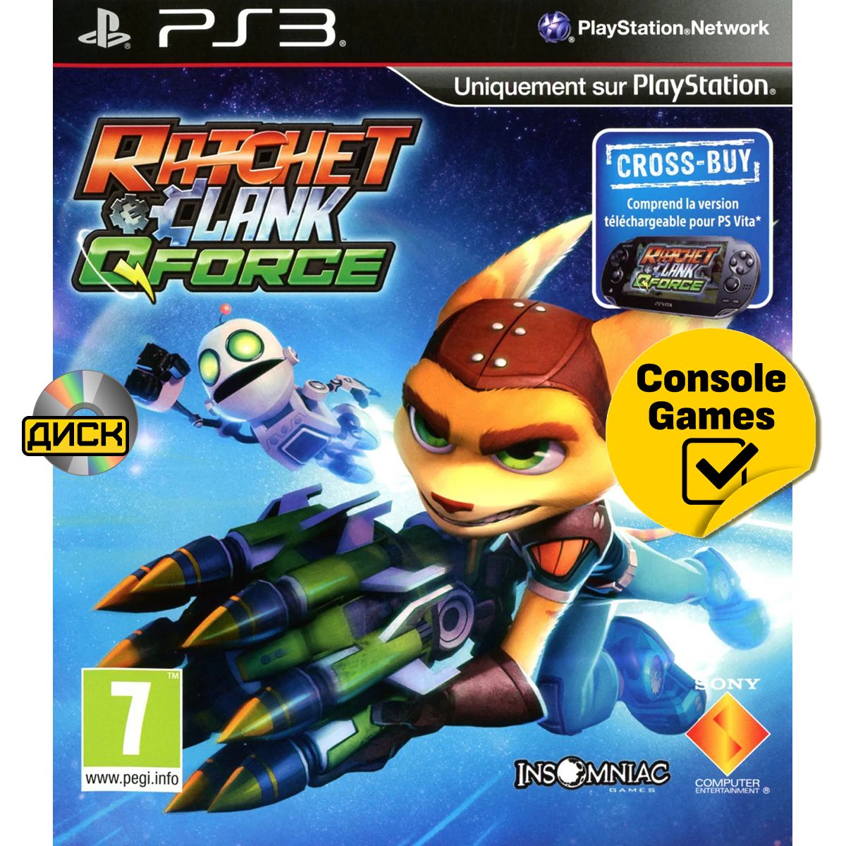 Игра PS3 Ratchet & Clank: Qforce. (PlayStation 3