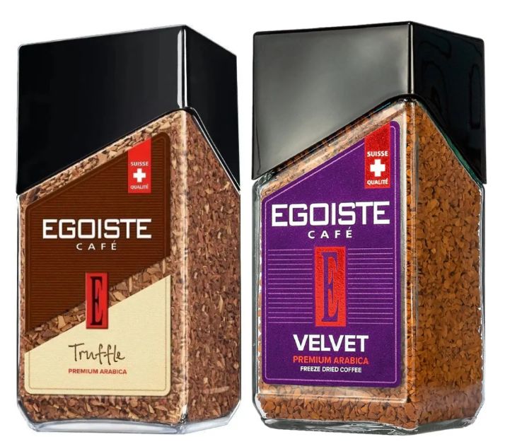 EGOISTE Кофе растворимый 2 шт., по 95 гр. (Truffle, Velvet)