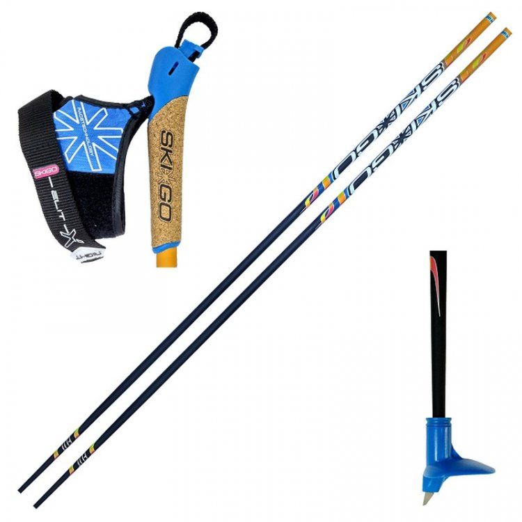 катания на беговых лыжах. лыжник с палками. бег на лыжах. палки spine carrera carbon. лыжник с палками.