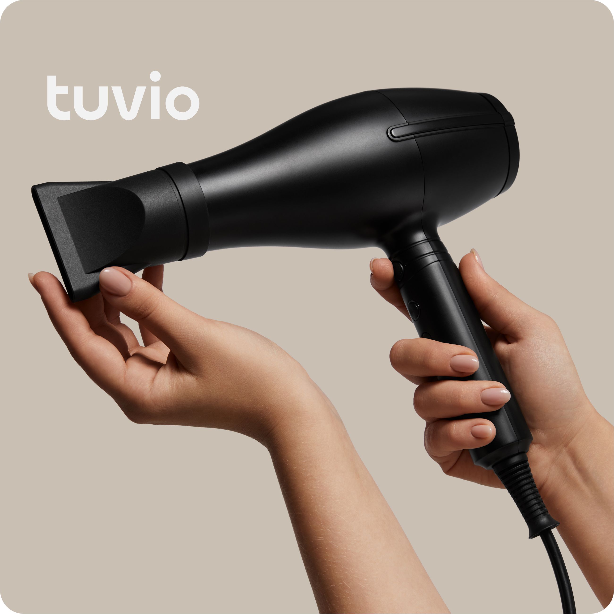 Tuvio Фен для волос с облегченным АС-мотором, HD22AC01, черный 2200 Вт, скоростей 3, кол-во насадок 2, черный, черно-серый купить на OZON по низкой цене (1709521162)