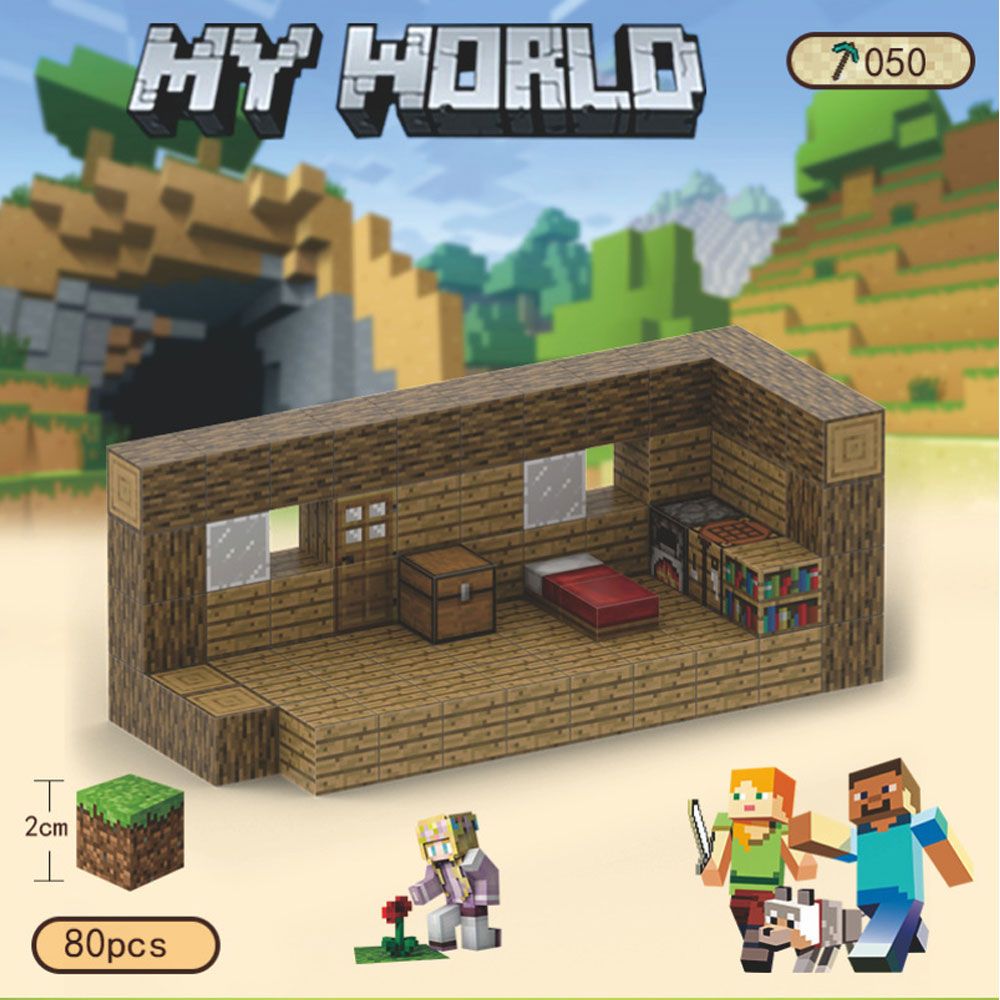 Магнитный Конструктор Майнкрафт набор детали фигурок Игрушка Minecraft My  World ,Комплект из магнитных блоков - купить с доставкой по выгодным ценам  в интернет-магазине OZON (1465323433)