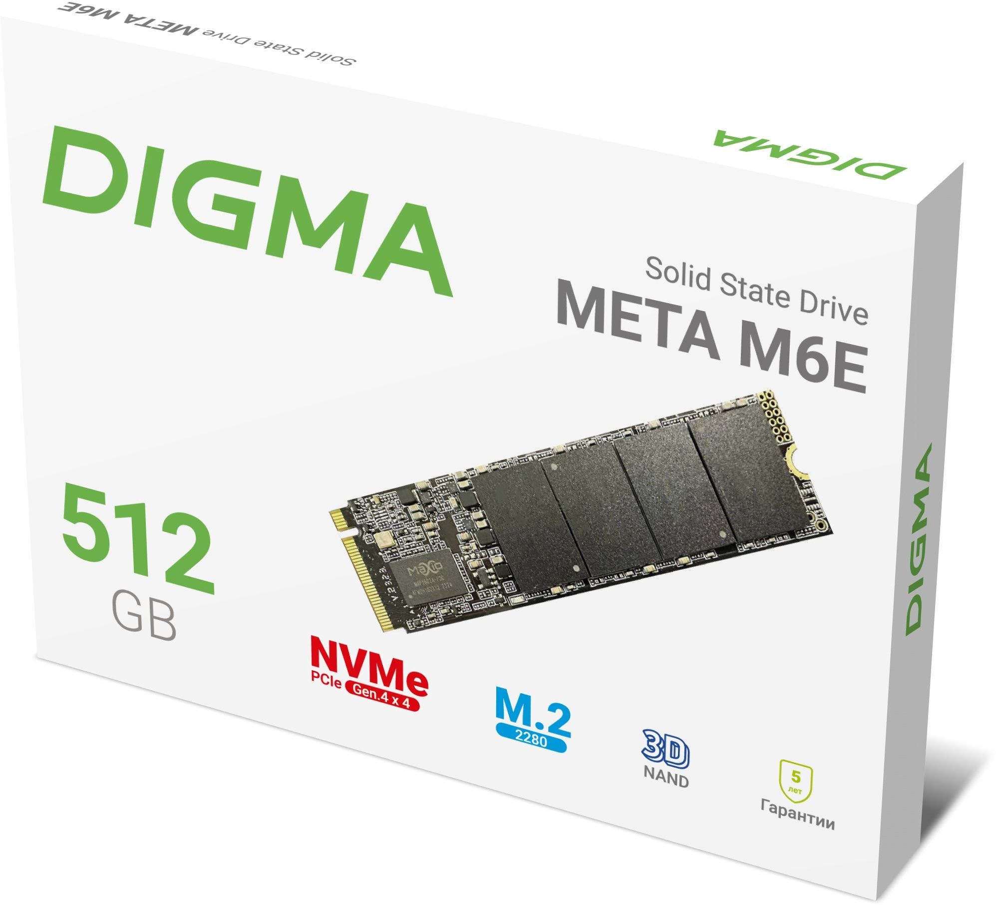 Digma512ГБВнутреннийSSD-дискDGSM4512GM6ET(DGSM4512GM6ET)