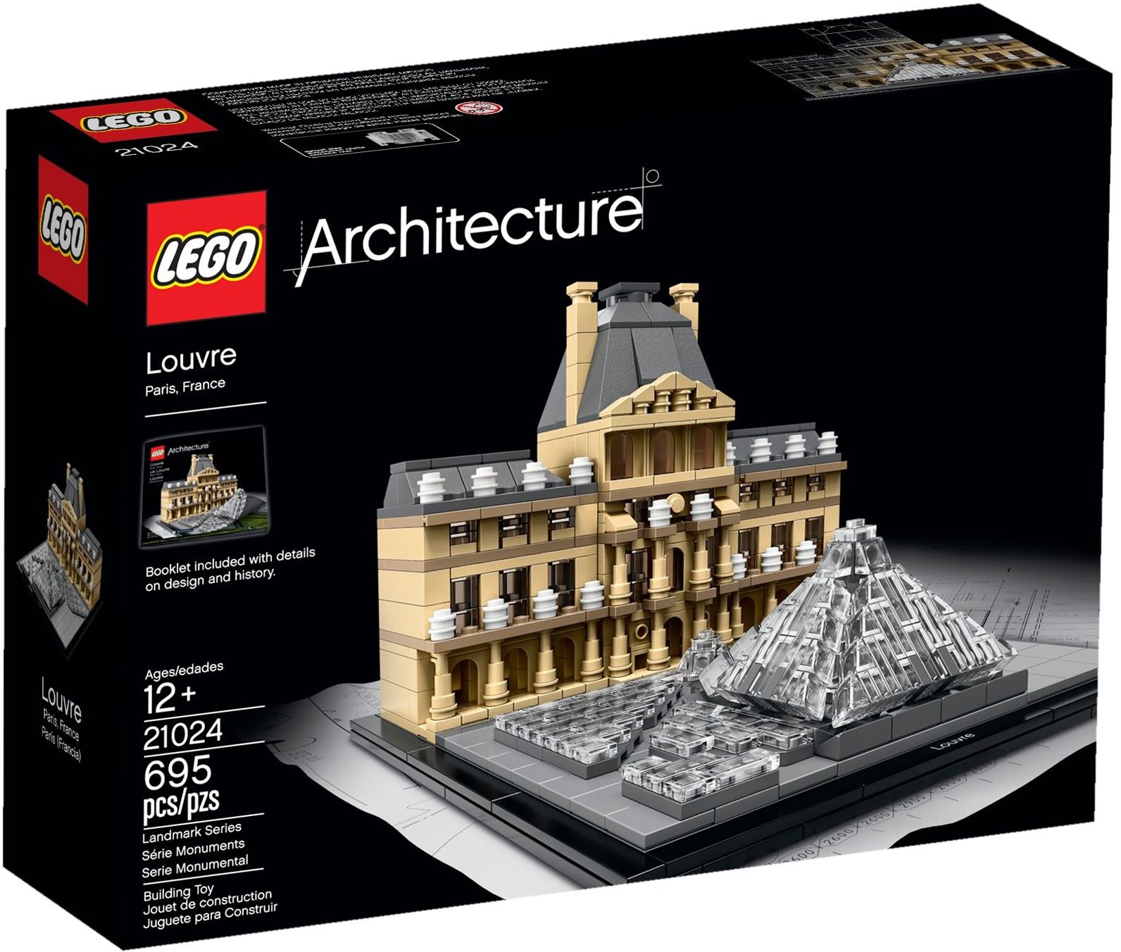 Lego architecture louvre on sale