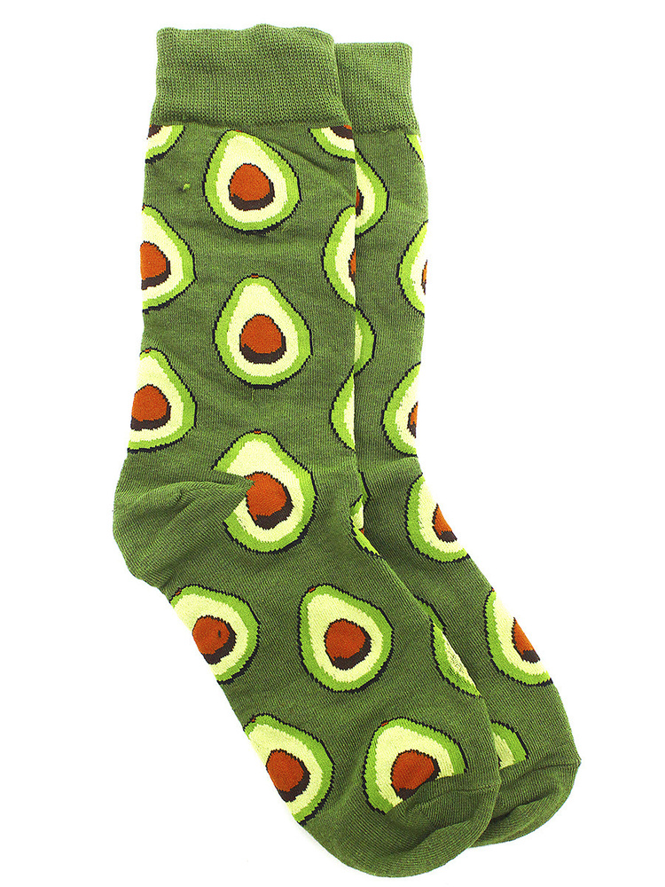 Носки с авокадо женские