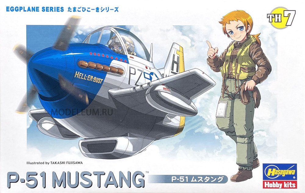 Hasegawa P-51 Mustang EggPlane Series, Сборная модель #1