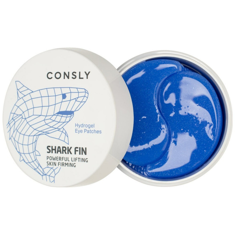 Consly, patches Патчи гидрогелевые для области вокруг глаз с экстрактом акульего плавника hydrogel shark #1