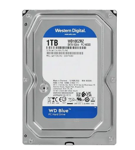 1 ТБ Внутренний жесткий диск Western Digital Blue (WD10EZRZ) (WD10EZRZ ...