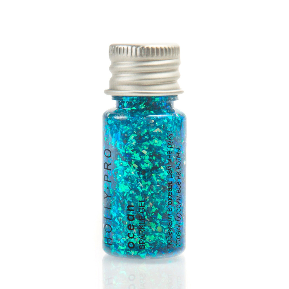 Глиттер для глаз, лица, волос и тела Sparkle Gel, Holly Professional ...