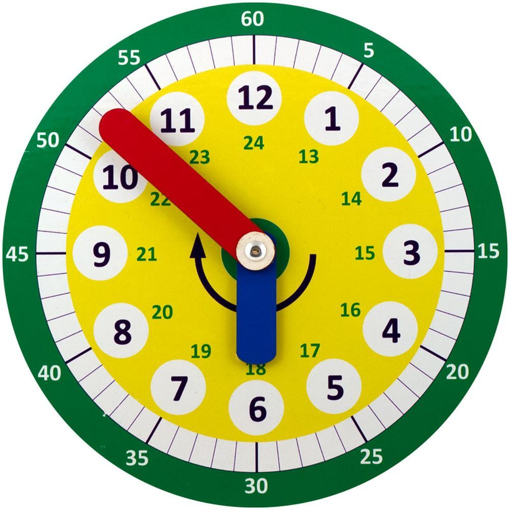 Обучающая игра "Часы Никитина", 24 часовой циферблат, знакомство с часами, формирование представления #1
