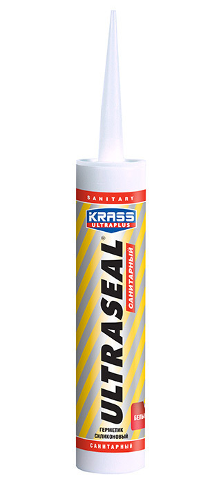 Герметик силиконовый KRASS Ultraseal санитарный Бесцветный 260мл ...