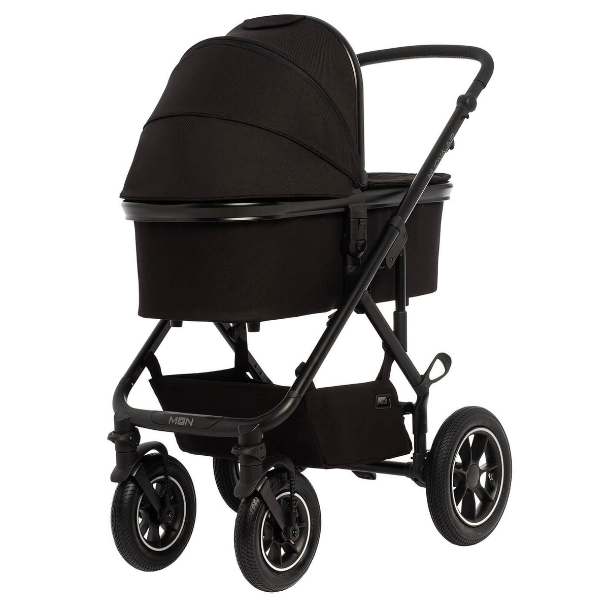 Коляска 2 в 1 Moon Nuova Air Black — купить в интернет-магазине OZON с ...