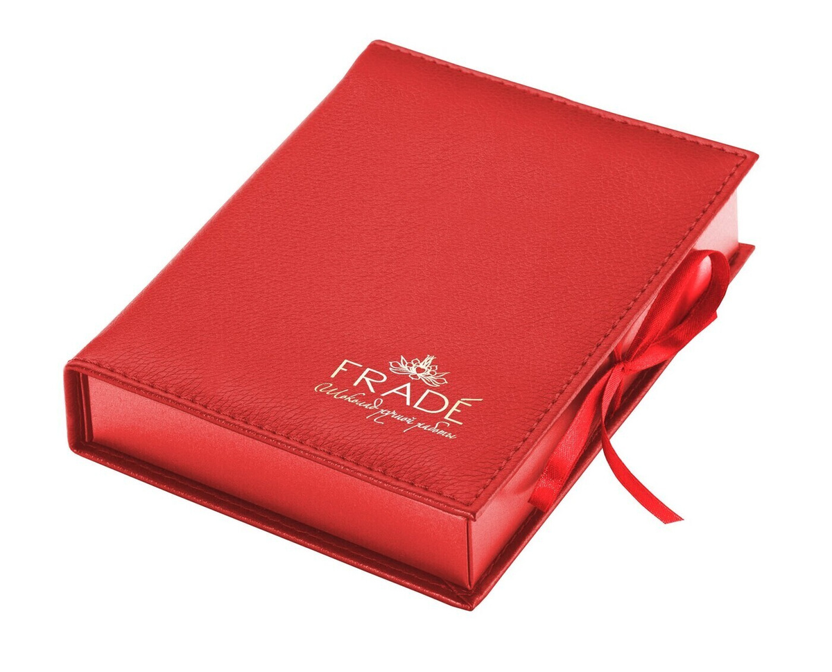 Коробка шоколадных конфет ручной работы Фраде - КНИГА (на 12 конфет) (красный)  #1