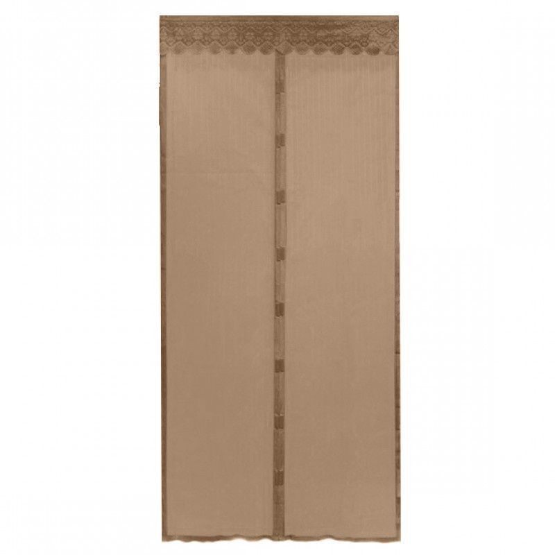Сетка москитная дверная, комплект 2 шт, цвет светло - коричневый .