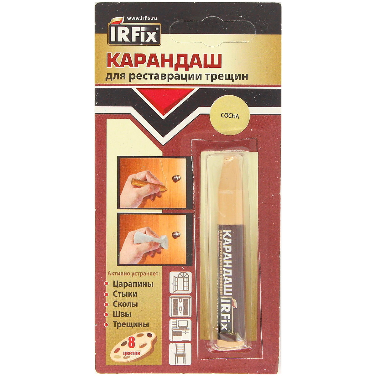 Воск СОСНА для реставрации мебели IRFix — купить в интернет-магазине ...