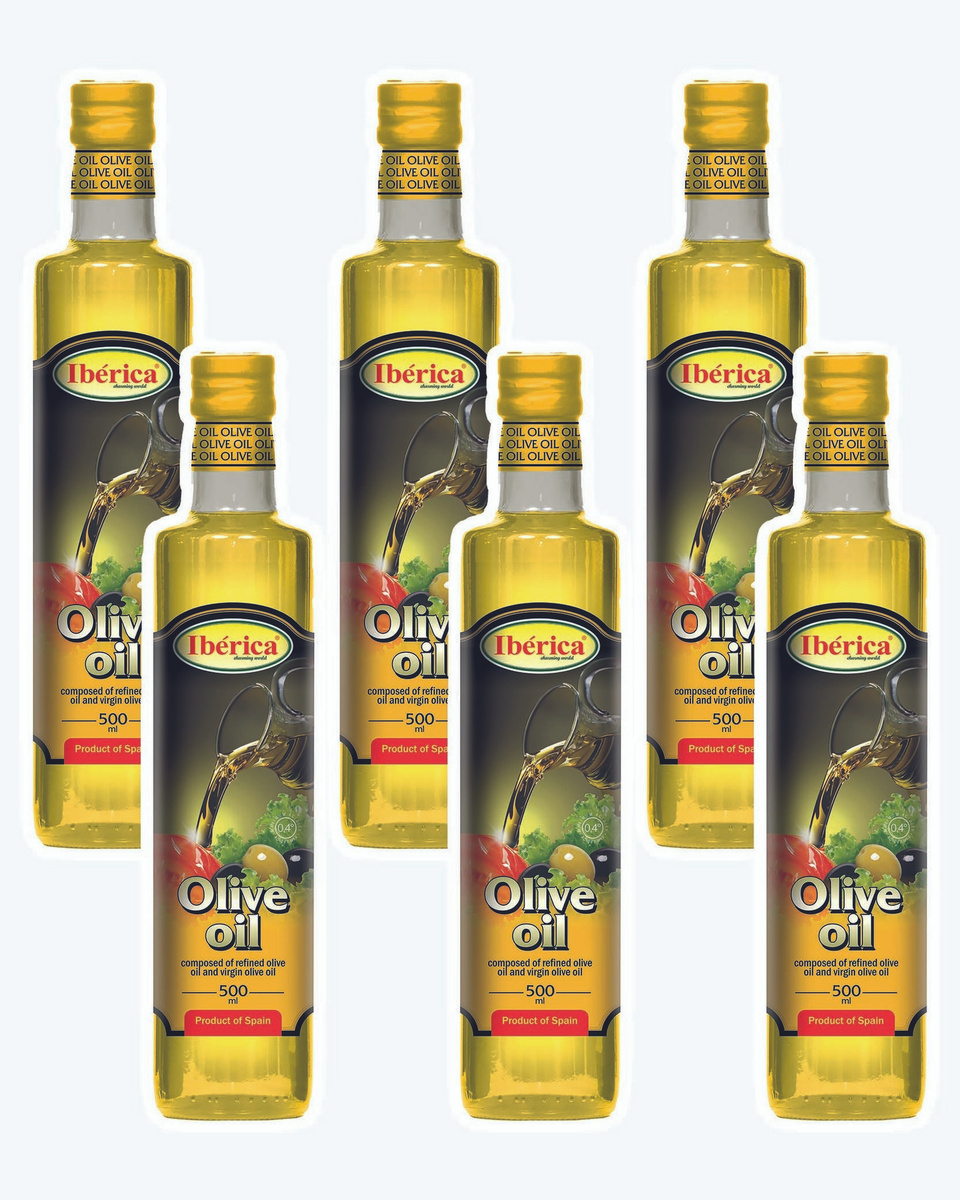 Набор Оливкового масла Iberica 100% 0,5л. из 6 шт. — купить в интернет ...