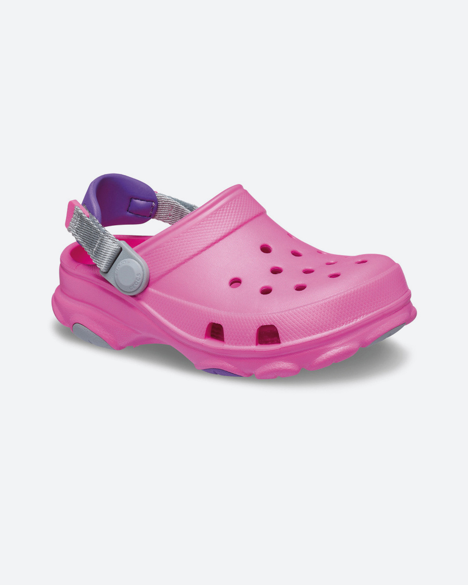 all pink crocs