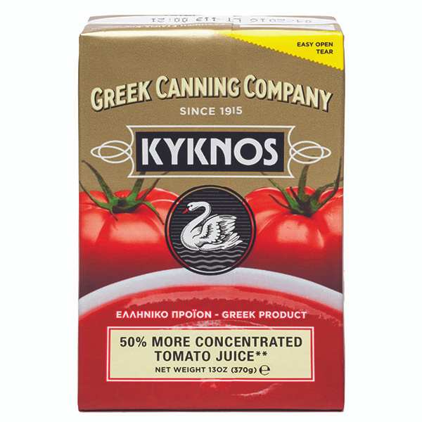 Сок томатный концентрированный (11% мякоти) KYKNOS, Греция, тетрапак ...