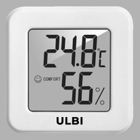 Гигрометр термометр комнатный метеостанция ULBI H1 для детской комнаты, спальни, кабинета / Погодная станция / Цифровой термометр гигрометр комнатный ULBI H1. Спонсорские товары