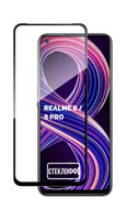 Защитное стекло для Realme 8 и Realme 8 Pro c полным покрытием, серия СТЕКЛОФФ Base . Спонсорские товары