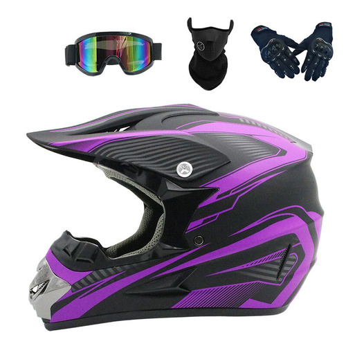 Moto Helmet Purple