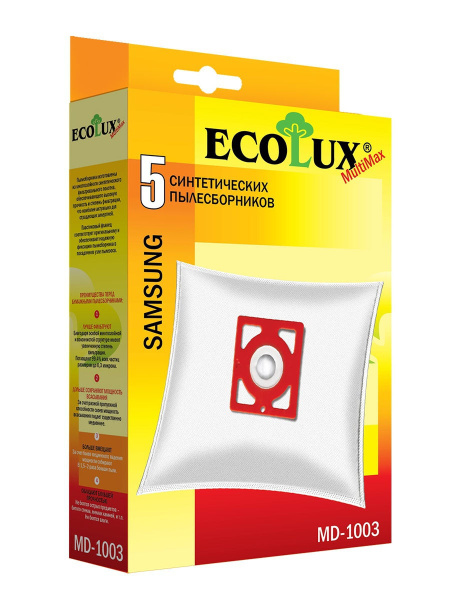 Синтетические пылесборники Ecolux для пылесосов Samsung, 5 шт. (SM70 ...
